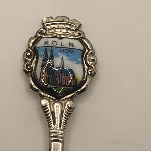 Vtg 800 Silver Koln Cologne Souvenir Spoon Heidelberg Stamped 800 RED/ 3.9” - Picture 2 of 5